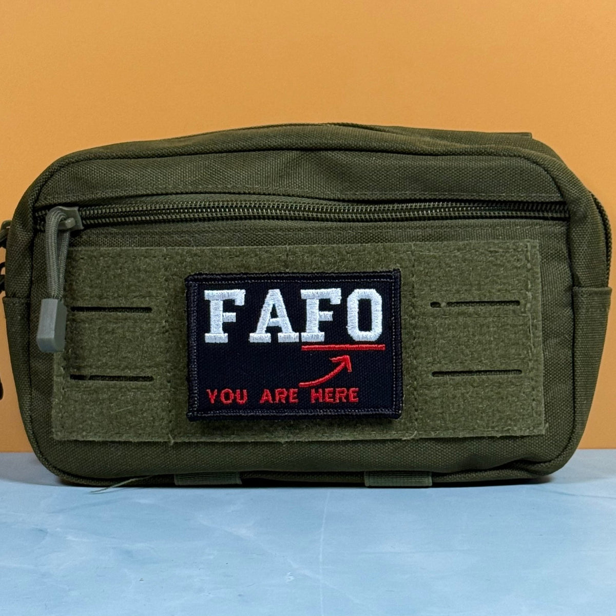 FAFO (You Are At Find Out) Funny Morale Patch, 2x3" | Made in USA | VELCRO® Brand Hook Backing - LoneStar Adhesive