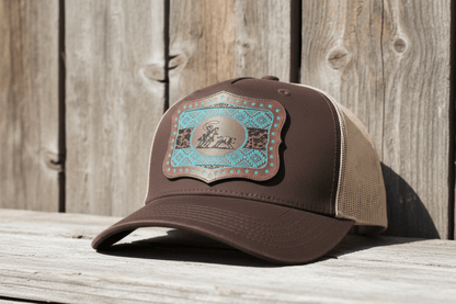 Female Roper aztec patch design - LoneStar Adhesive