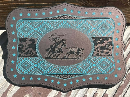 Female Roper aztec patch design - LoneStar Adhesive