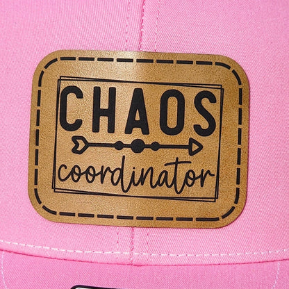 Embrace Your Inner Chaos Engraved Leatherette Hat Patch - MR01