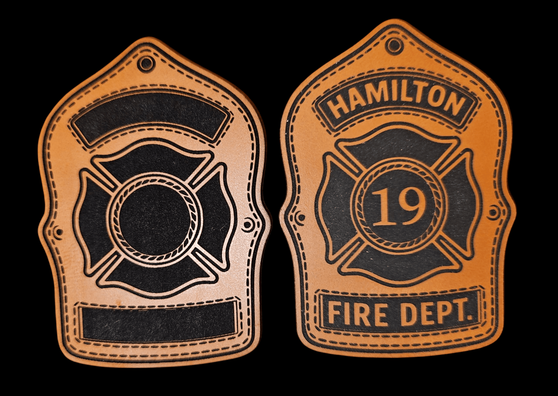 Fire Department Front Shield V1 Blank - LoneStar Adhesive