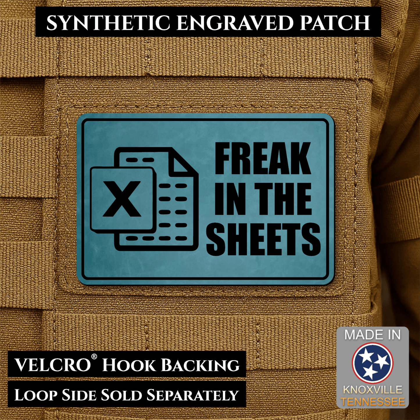 Freak In The Sheets Morale Patch 2"x3" Hook & Loop | Made in USA - LoneStar Adhesive