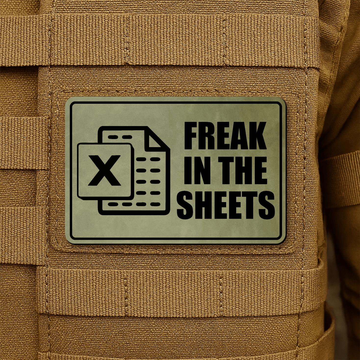Freak In The Sheets Morale Patch 2"x3" Hook & Loop | Made in USA - LoneStar Adhesive