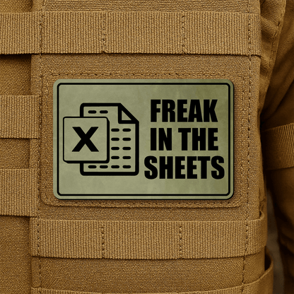 Freak In The Sheets Morale Patch 2"x3" Hook & Loop | Made in USA - LoneStar Adhesive