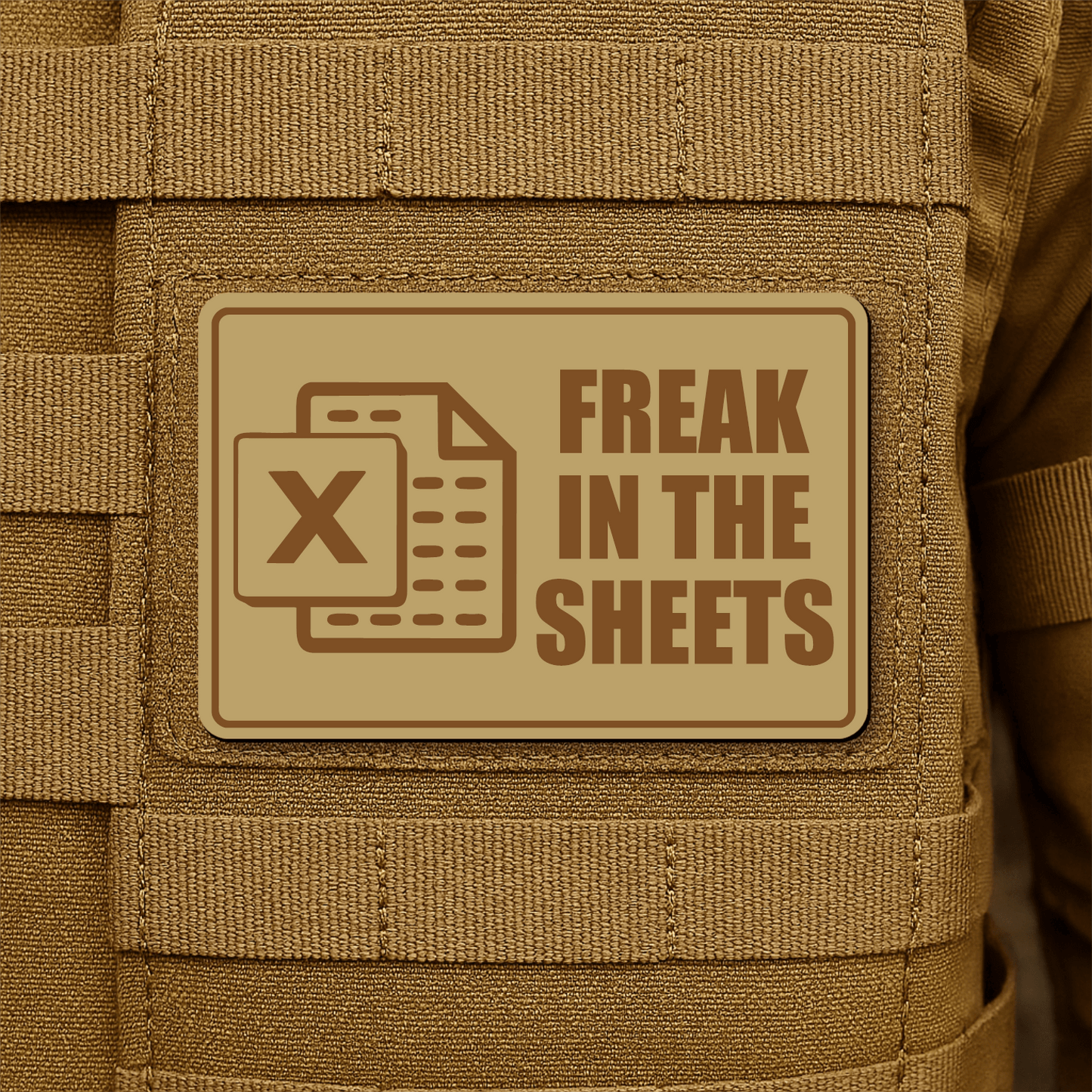 Freak In The Sheets Morale Patch 2"x3" Hook & Loop | Made in USA - LoneStar Adhesive
