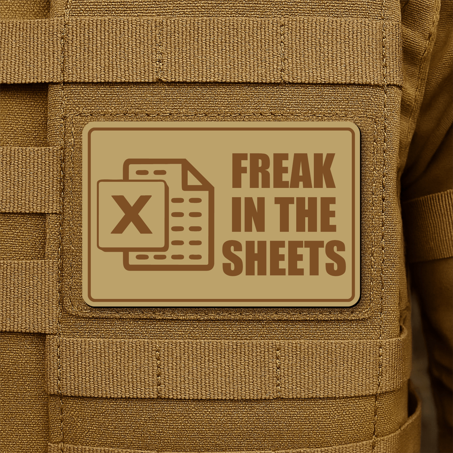 Freak In The Sheets Morale Patch 2"x3" Hook & Loop | Made in USA - LoneStar Adhesive