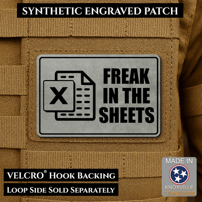 Freak In The Sheets Morale Patch 2"x3" Hook & Loop | Made in USA - LoneStar Adhesive