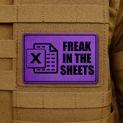 Freak In The Sheets Morale Patch 2"x3" Hook & Loop | Made in USA - LoneStar Adhesive