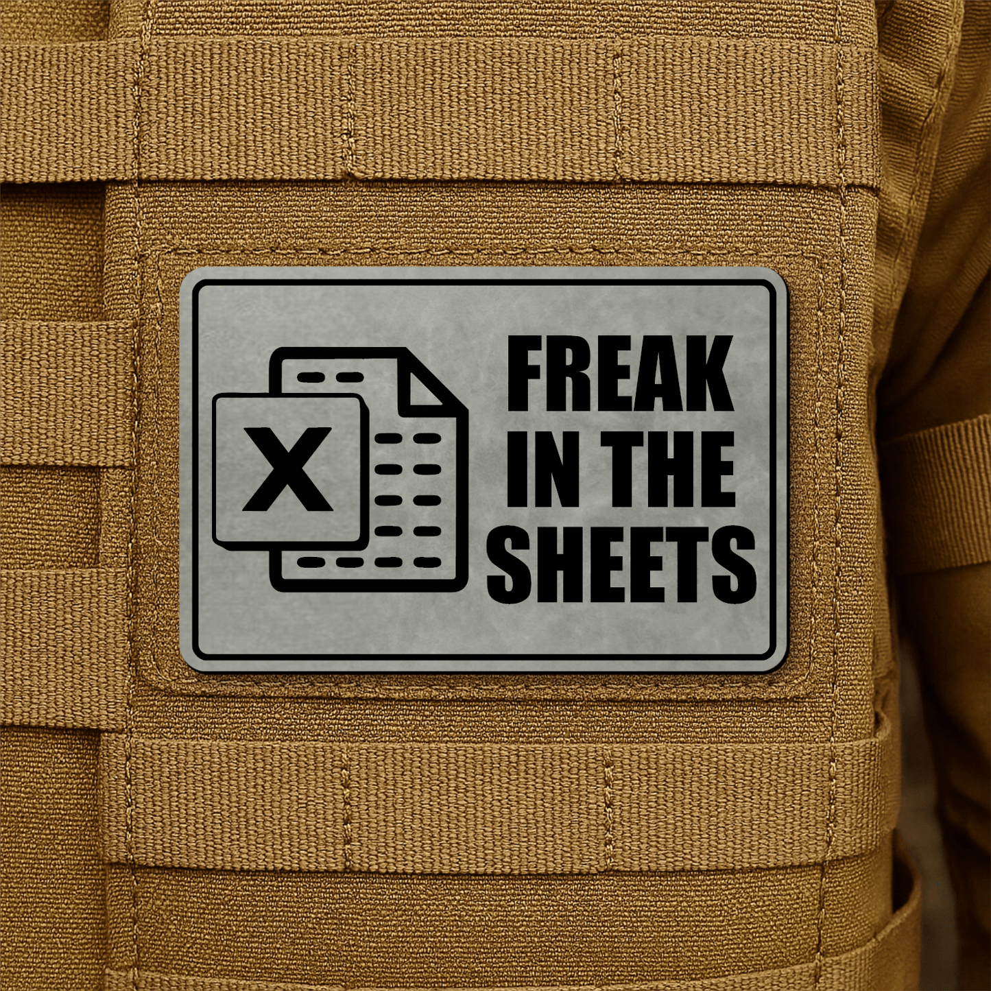 Freak In The Sheets Morale Patch 2"x3" Hook & Loop | Made in USA - LoneStar Adhesive