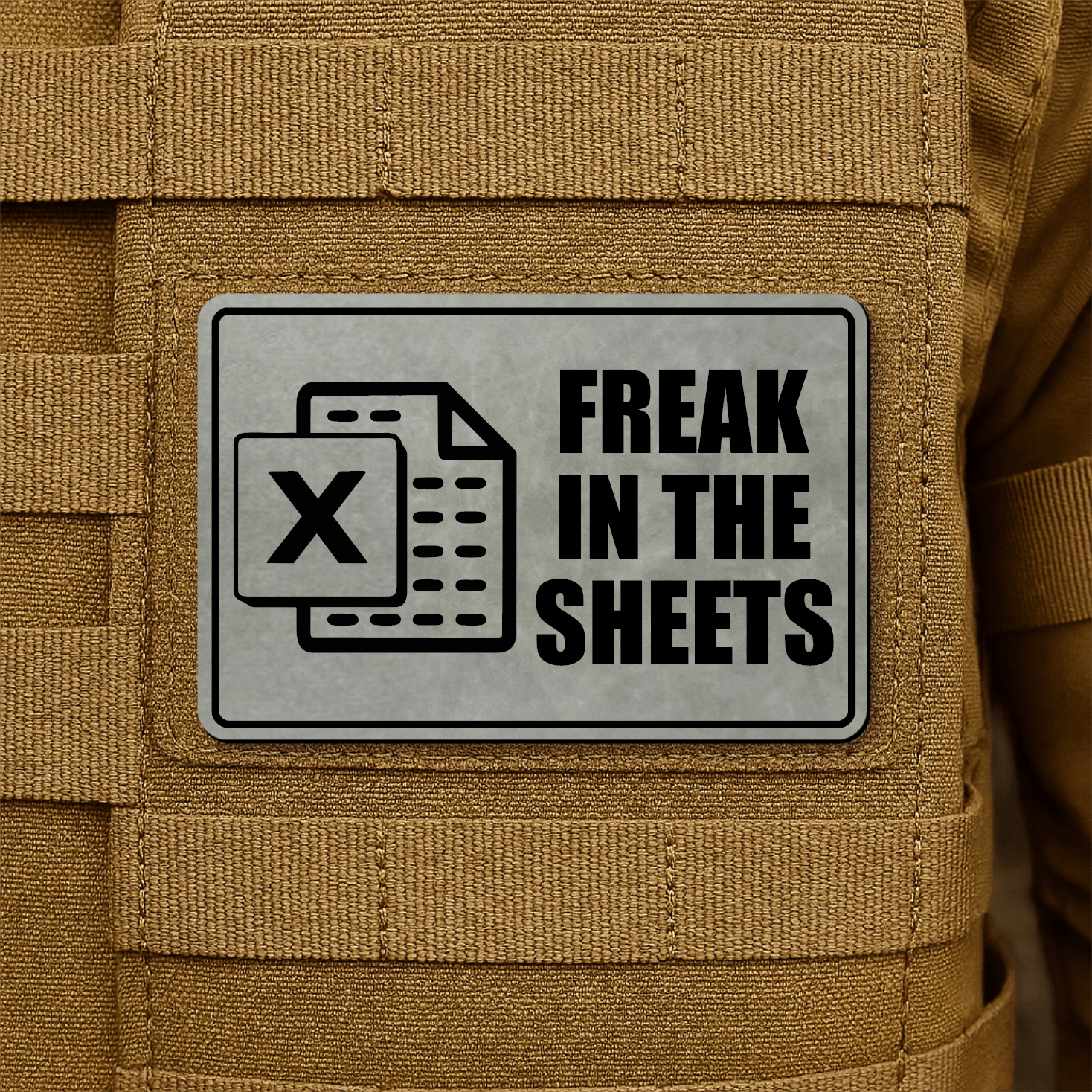 Freak In The Sheets Morale Patch 2"x3" Hook & Loop | Made in USA - LoneStar Adhesive