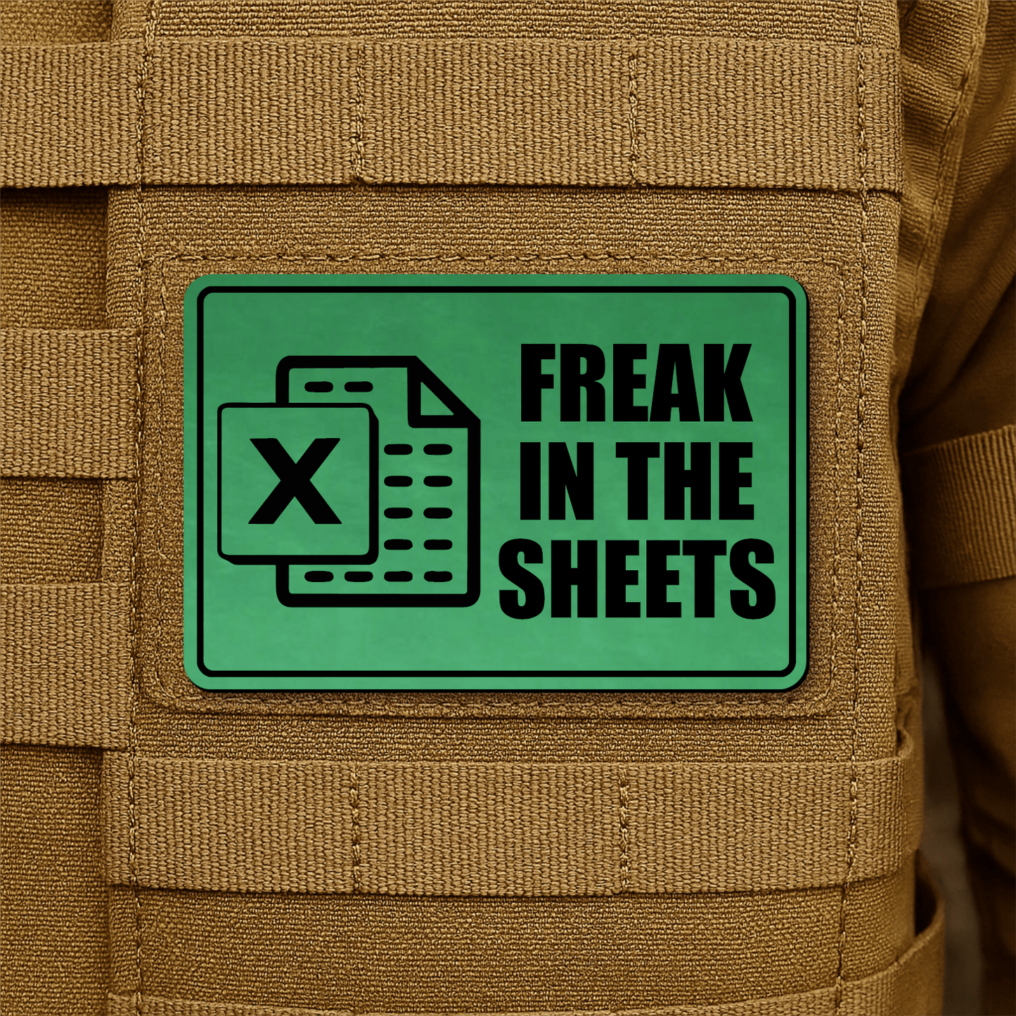 Freak In The Sheets Morale Patch 2"x3" Hook & Loop | Made in USA - LoneStar Adhesive