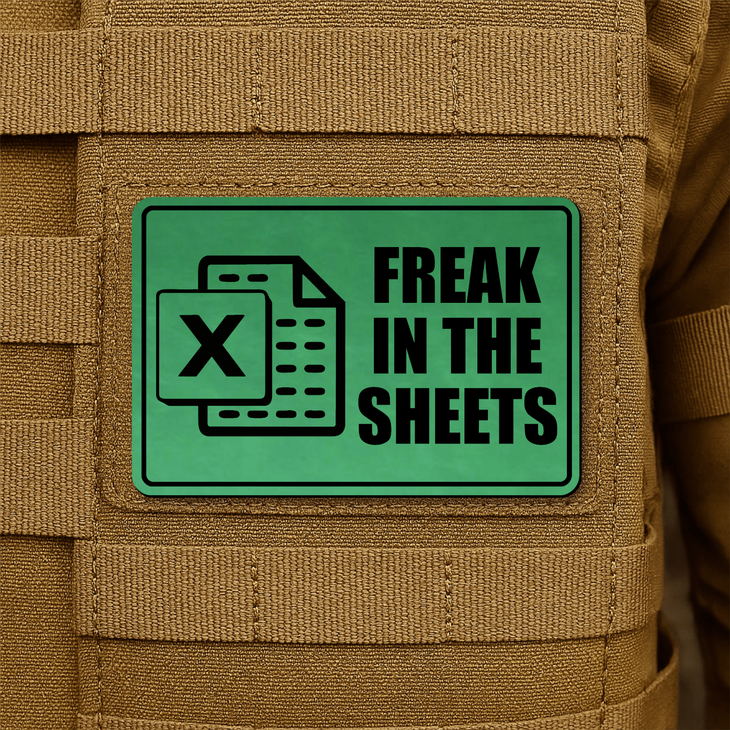 Freak In The Sheets Morale Patch 2"x3" Hook & Loop | Made in USA - LoneStar Adhesive