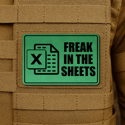 Freak In The Sheets Morale Patch 2"x3" Hook & Loop | Made in USA - LoneStar Adhesive
