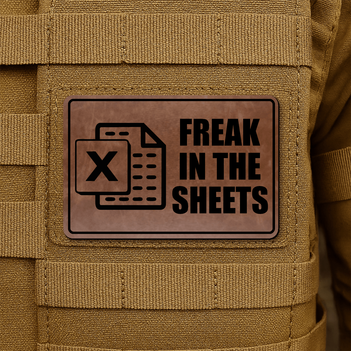 Freak In The Sheets Morale Patch 2"x3" Hook & Loop | Made in USA - LoneStar Adhesive