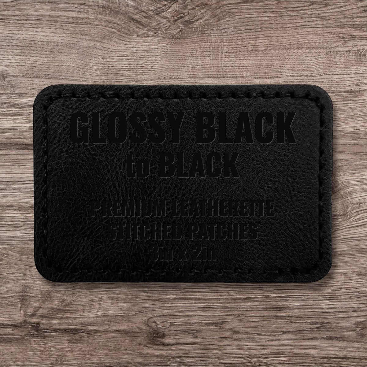 Stitched Premium Leatherette® Patches - 2