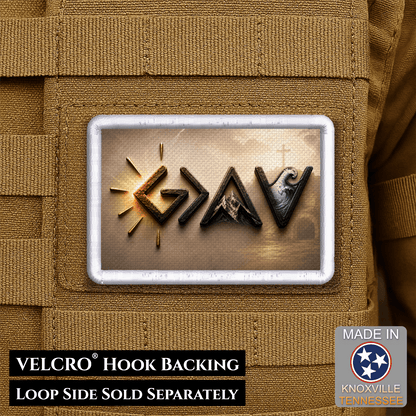God Is Greater Than the Highs and Lows Morale Patch – Christian Faith Velcro Patch - LoneStar Adhesive
