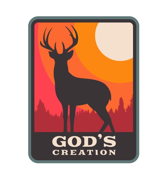 "God's Creation" UV Printed Patches - LoneStar Adhesive