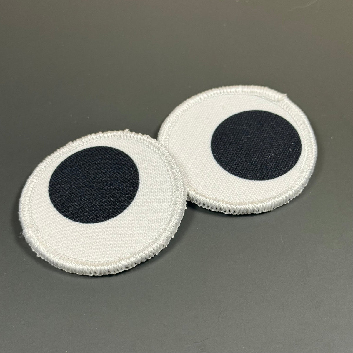 Googly Eyes Funny Morale Patch Set, 2" Round | Made in USA | VELCRO® Brand Hook Backing - #LoneStar Adhesive#
