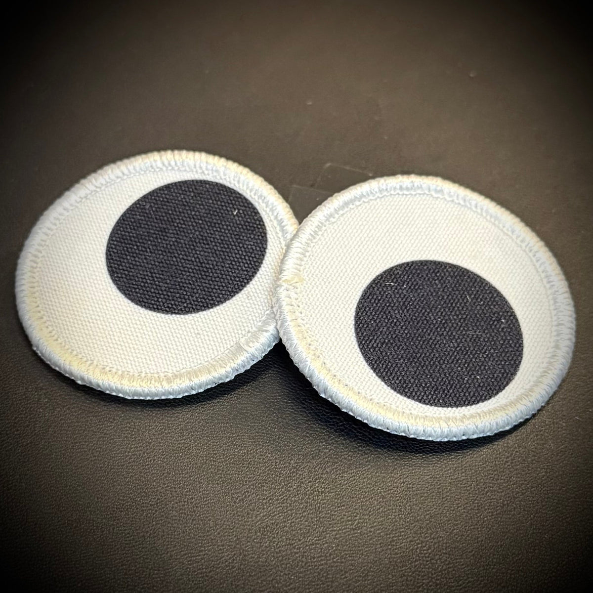 Googly Eyes Funny Printed Morale Patch Set, 2" Round | VELCRO® Brand Hook Backing - #LoneStar Adhesive#
