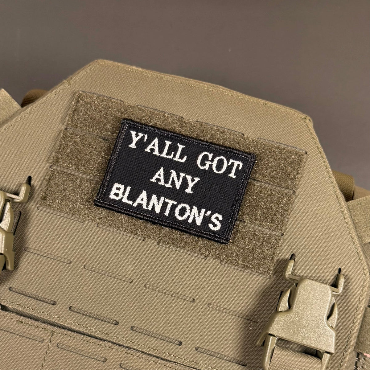 Got Any Blanton's Funny Morale Patch, 2x3" | Made in USA | VELCRO® Brand Hook Backing - LoneStar Adhesive