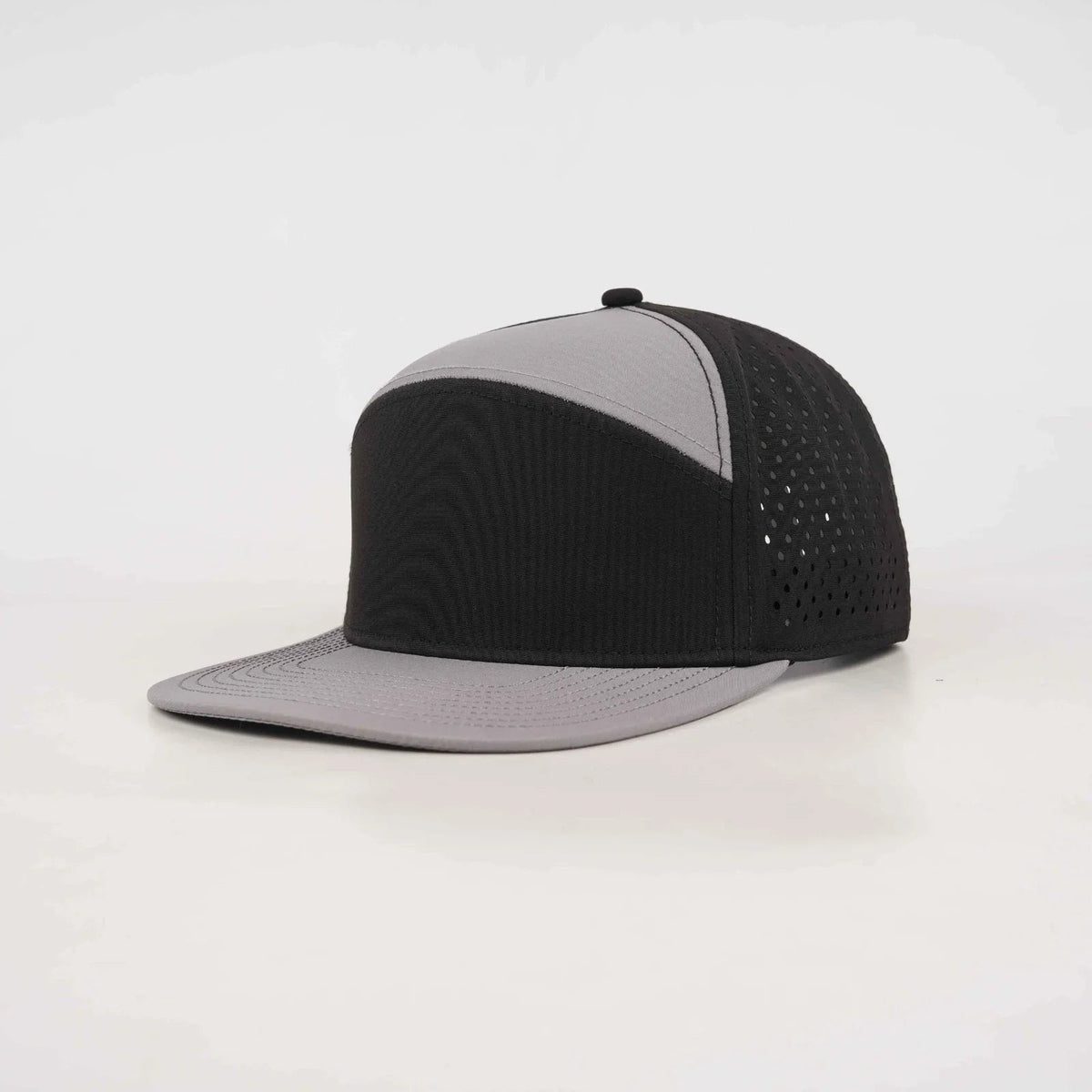 Gray Solid Flat Bill Snapback – Black Back - LoneStar Adhesive