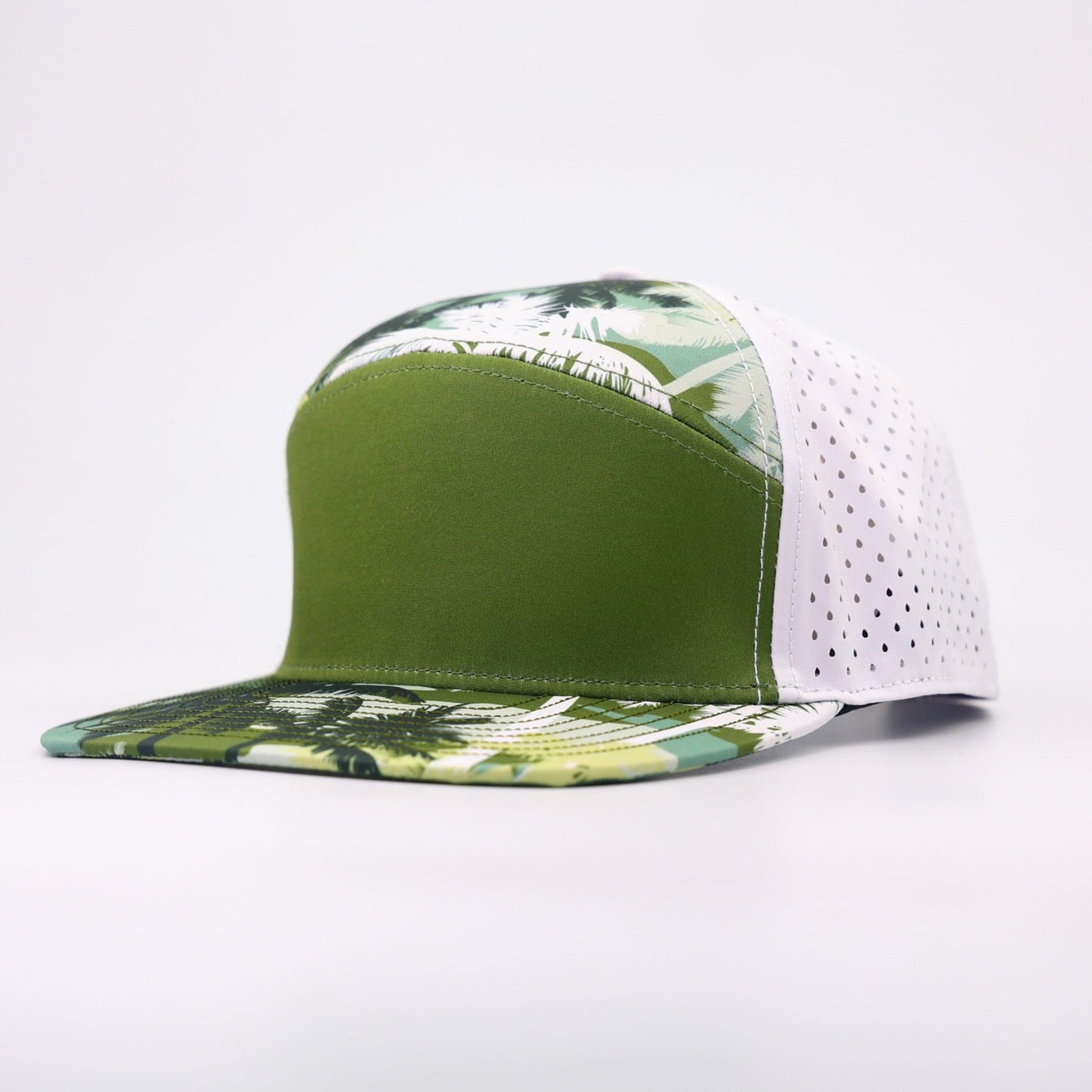 Green front with palm trees and white back - LoneStar Adhesive