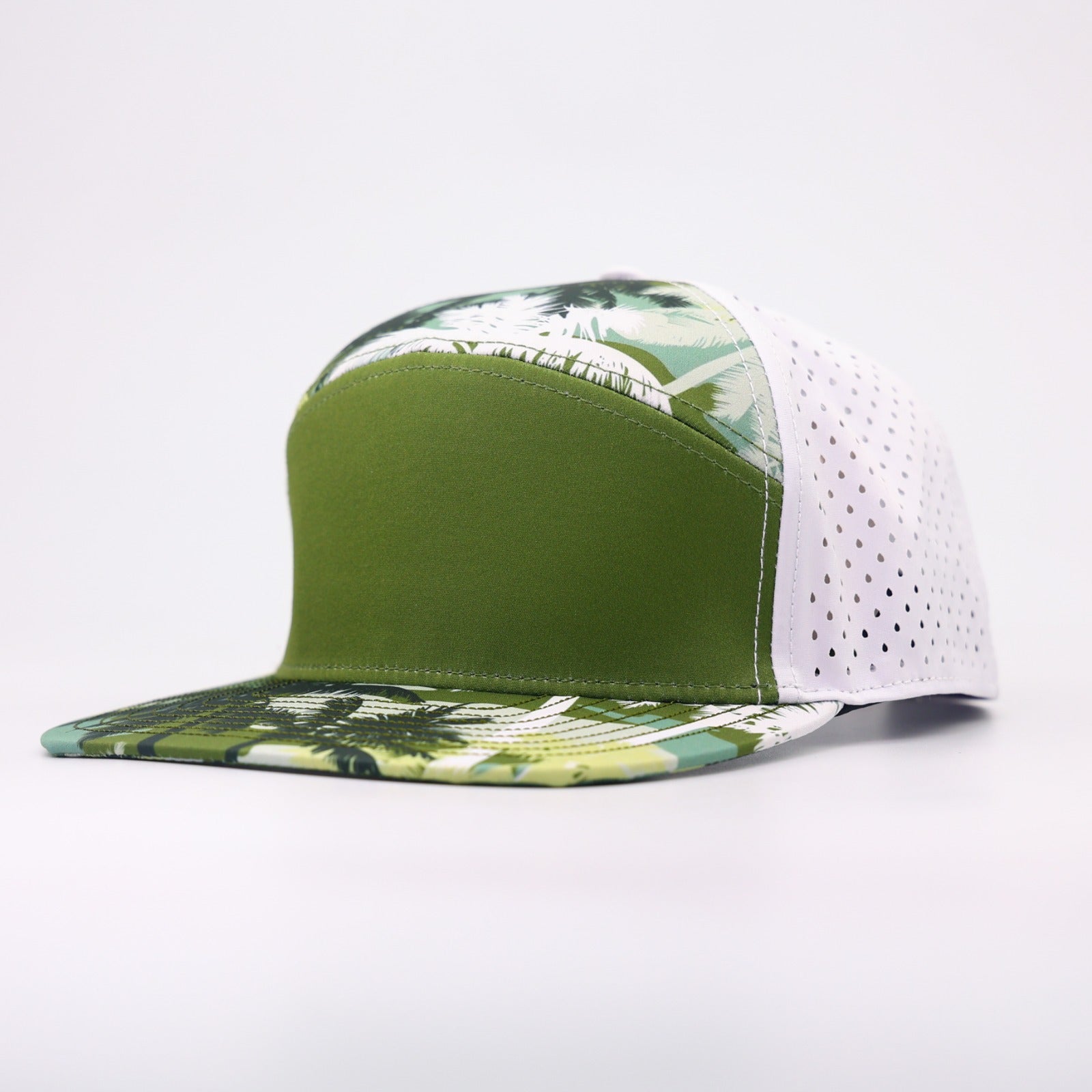 Green front with palm trees and white back - LoneStar Adhesive