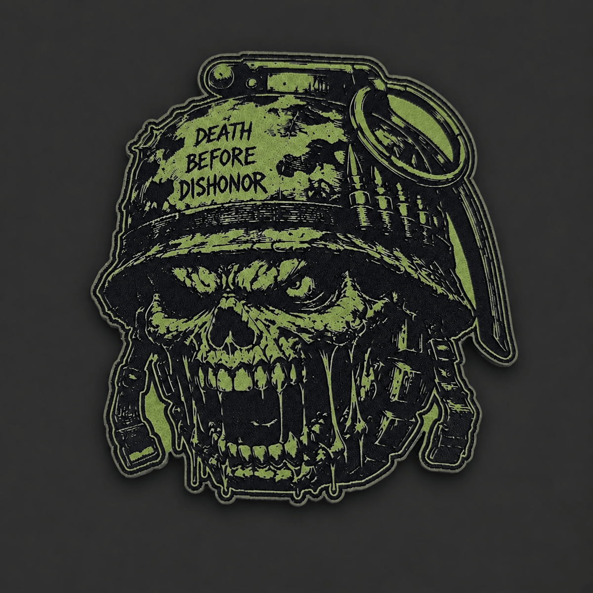 Grenade Face Death Before Dishonor (Digital File Only) (Read Description) - LoneStar Adhesive