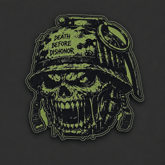 Grenade Face Death Before Dishonor (Digital File Only) (Read Description) - LoneStar Adhesive
