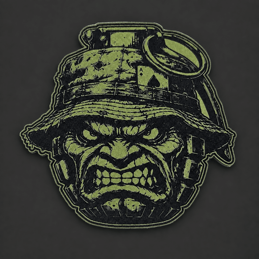 Grenade Face Plain w Ace Card (Digital File Only) (Read Description) - LoneStar Adhesive