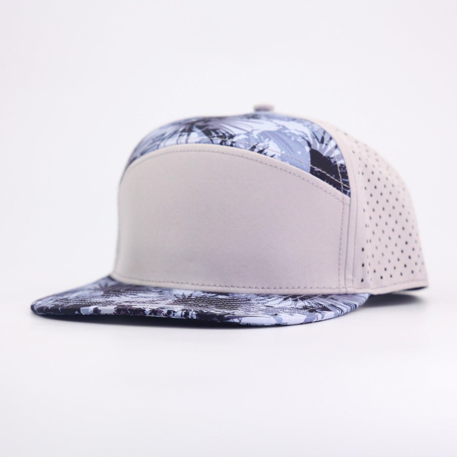 grey front with palm palms leaf prints and grey back - LoneStar Adhesive