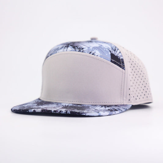 grey front with palm palms leaf prints and grey back - LoneStar Adhesive