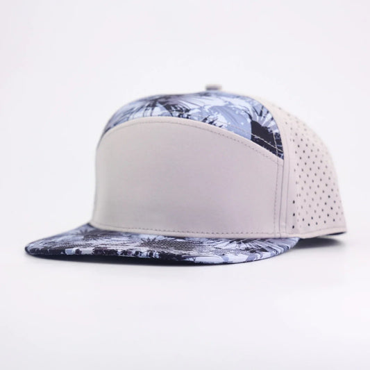 grey front with palm palms leaf prints and grey back - LoneStar Adhesive