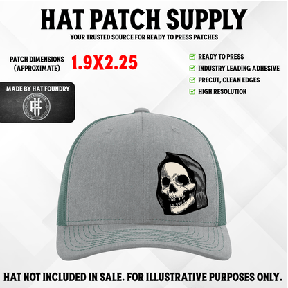 Grim Reaper UV Hat Patch - LoneStar Adhesive