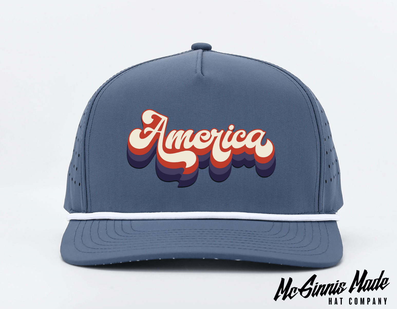 Groovy font "America" UV Printed Patches - LoneStar Adhesive