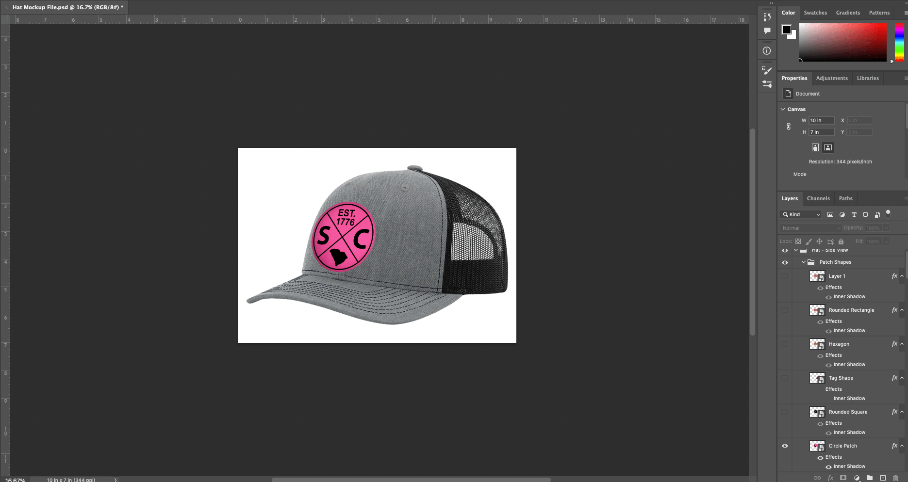 Hat Mockup Maker - Photoshop File - #LoneStar Adhesive#