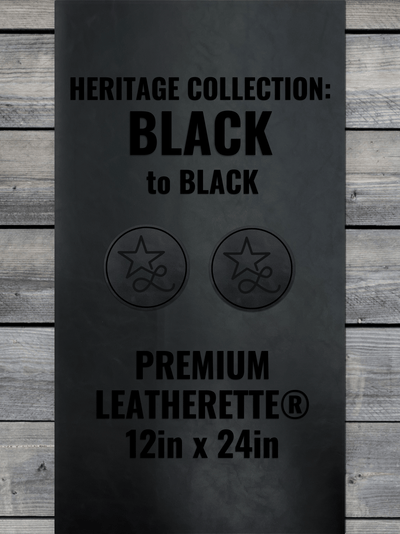 Black / Black Heritage Leatherette