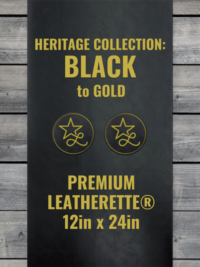 Black / Gold Heritage Leatherette