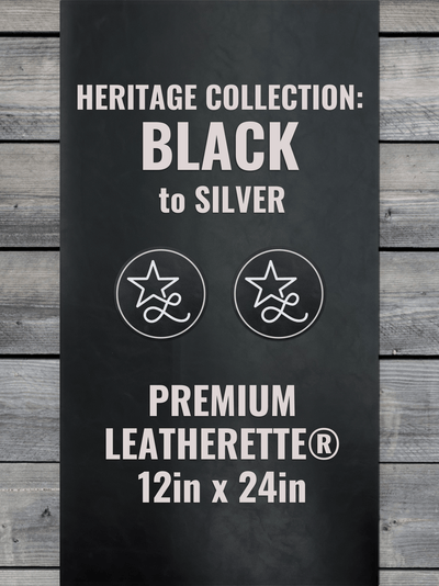 Black / Silver Heritage Leatherette