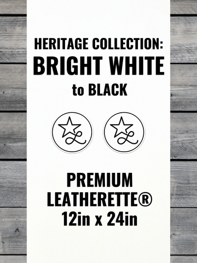 Bright White / Black Heritage Leatherette