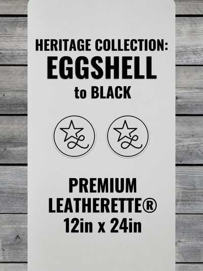 Eggshell / Black Heritage Leatherette
