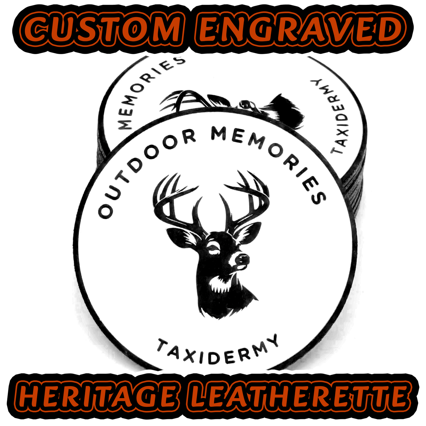 Laser Engraved Leatherette Patches