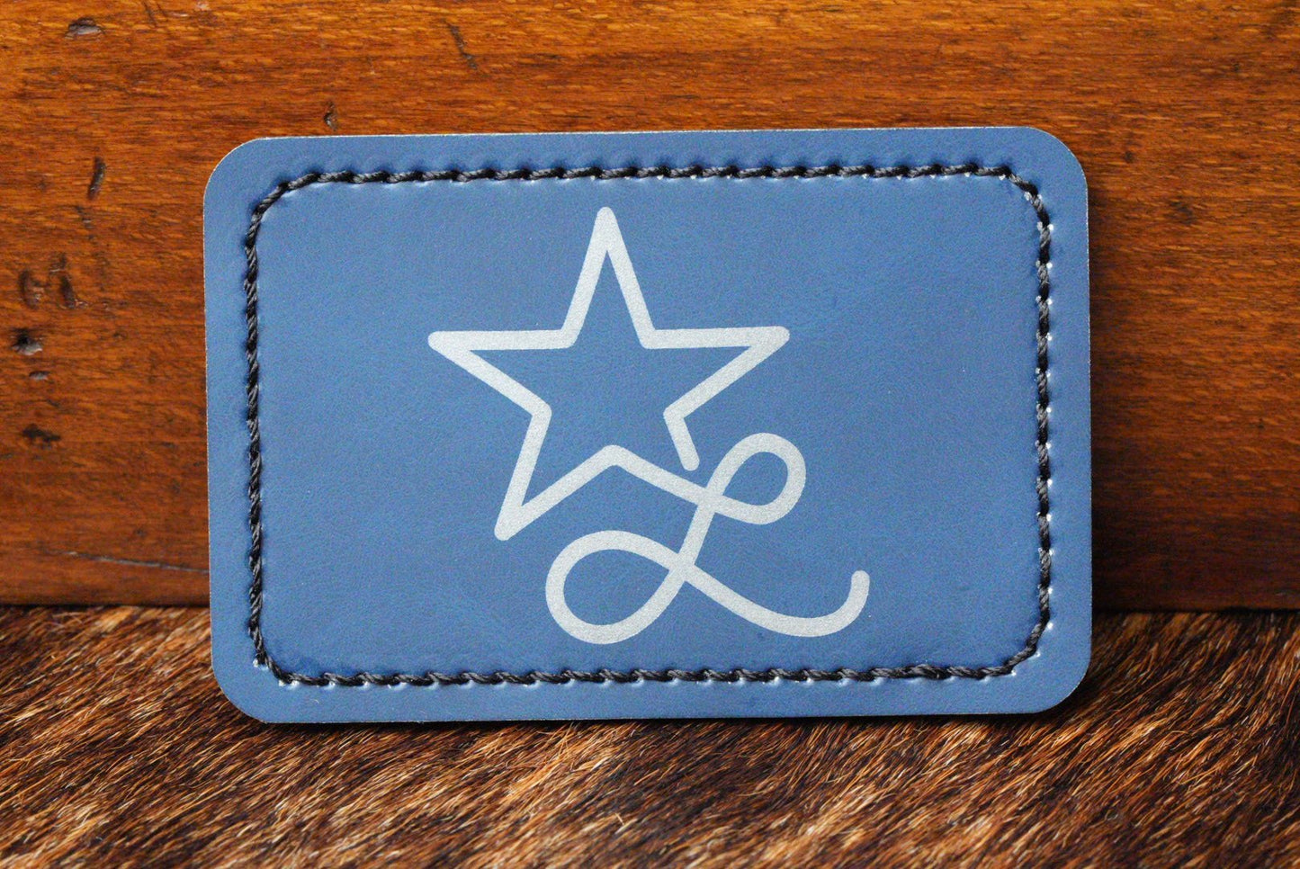 Heritage Collection: Indigo/SILVER Durra-Bull Premium Leatherette® Sheets (12x24) - LoneStar Adhesive