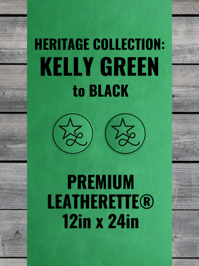 Kelly Green / Black Heritage Leatherette