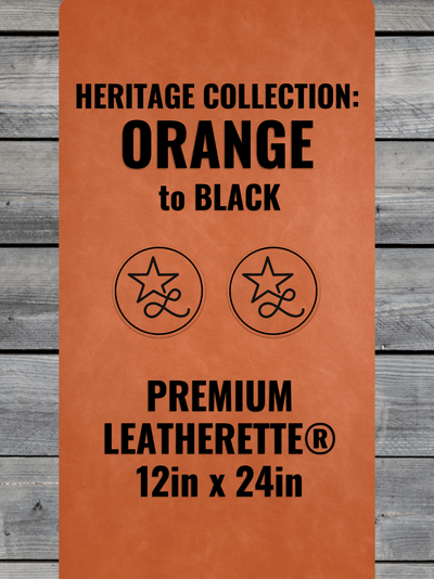 Orange / Black Heritage Leatherette