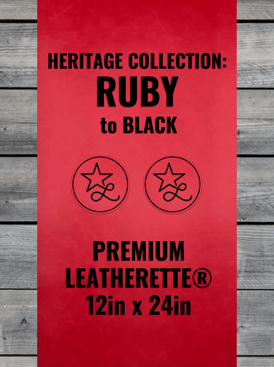 Ruby / Black Heritage Leatherette