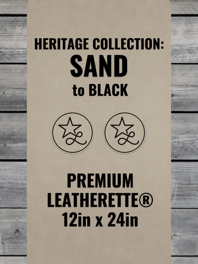 Sand / Black Heritage Leatherette