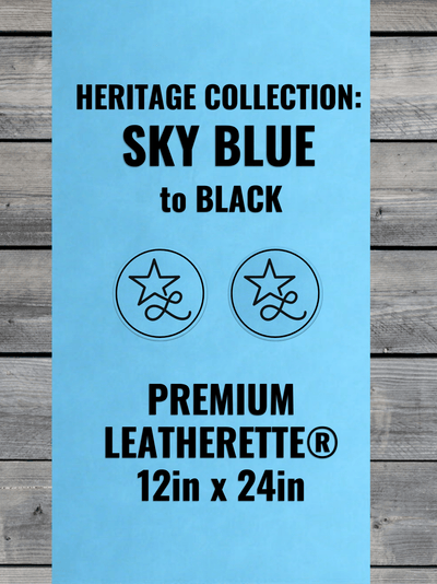 Sky Blue / Black Heritage Leatherette