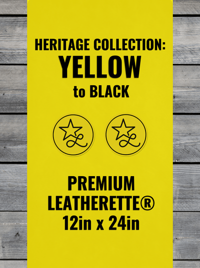 Yellow / Black Heritage Leatherette
