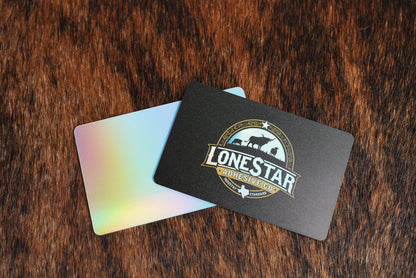 Holographic Business Cards (100pk) - LoneStar Adhesive